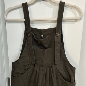 Olive green  Overalls Size Medium